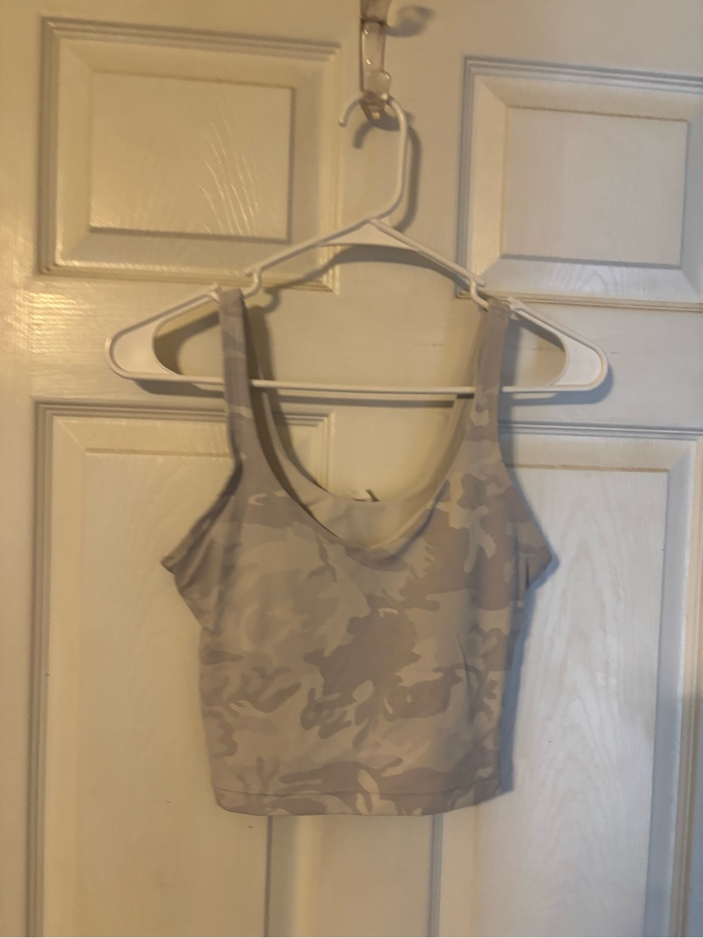 lululemon athletica Neutral Beige Camo Crop Tank